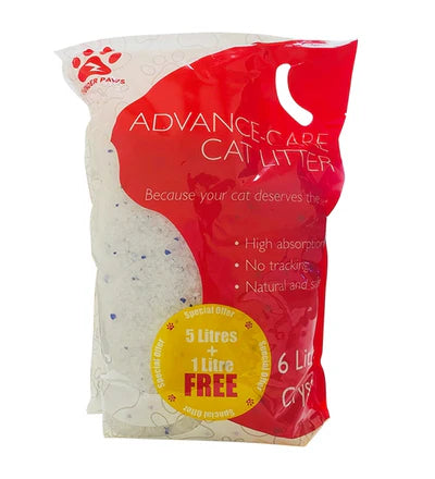 Thunder Paws Advance Care Crystal Cat Litter 5+1 Litre FREE