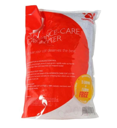 Thunder Paws Advance Care Crystal Cat Litter 5+1 Litre FREE