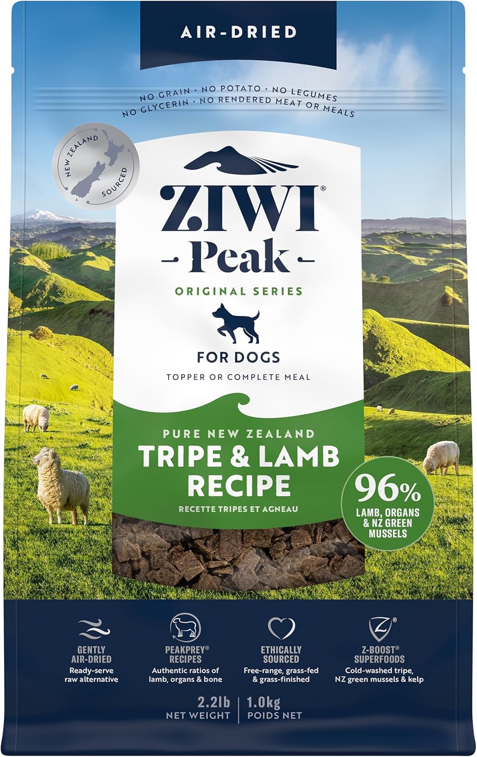 ZIWI Peak Air Dried Tripe & Lamb Dry Dog Food