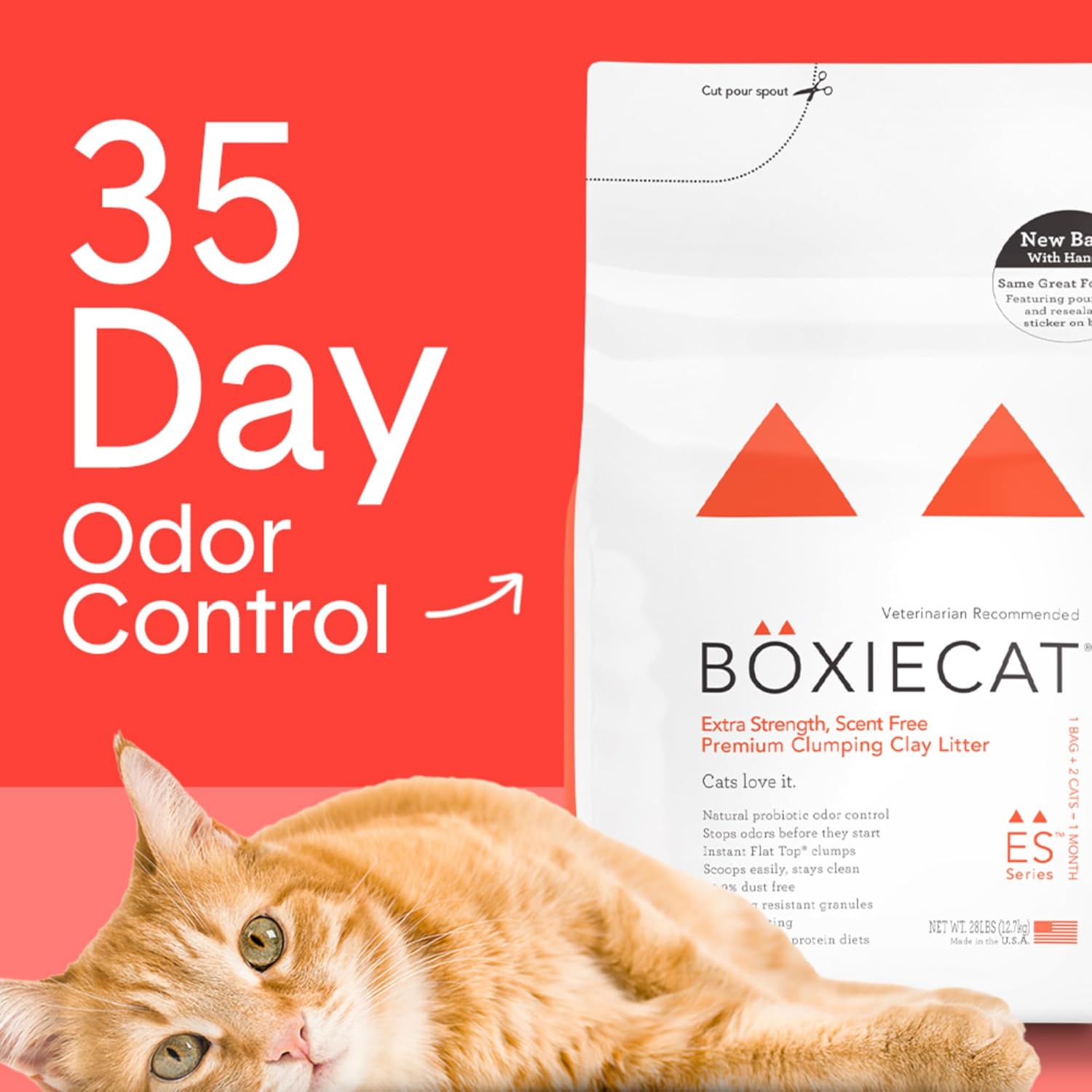 Boxiecat Extra Strength Premium Clumping Clay Litter Flex Bag