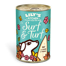 Lily's Kitchen Surf & Turf Beef with Salmon & Prawns Wet Dog Food
