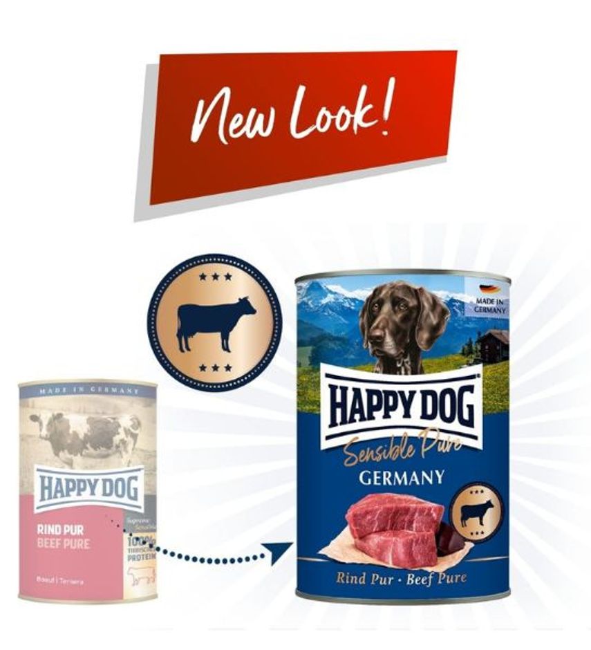 Happy Dog Pure Rind Beef Wet Dog Food