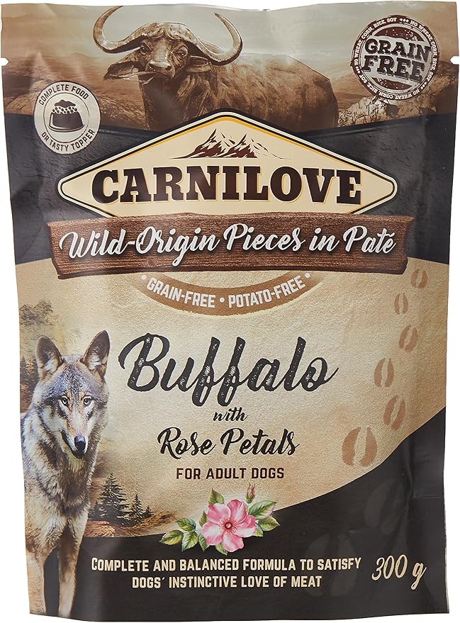 Carnilove Buffalo with Rose Blossom for Adult Dog Wet Food