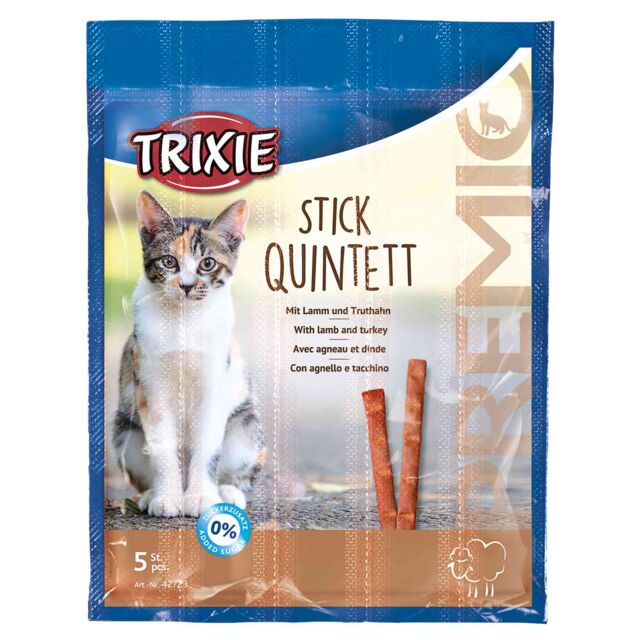 Trixie Premio Stick Quintett Salmon & Trout Cat Treats