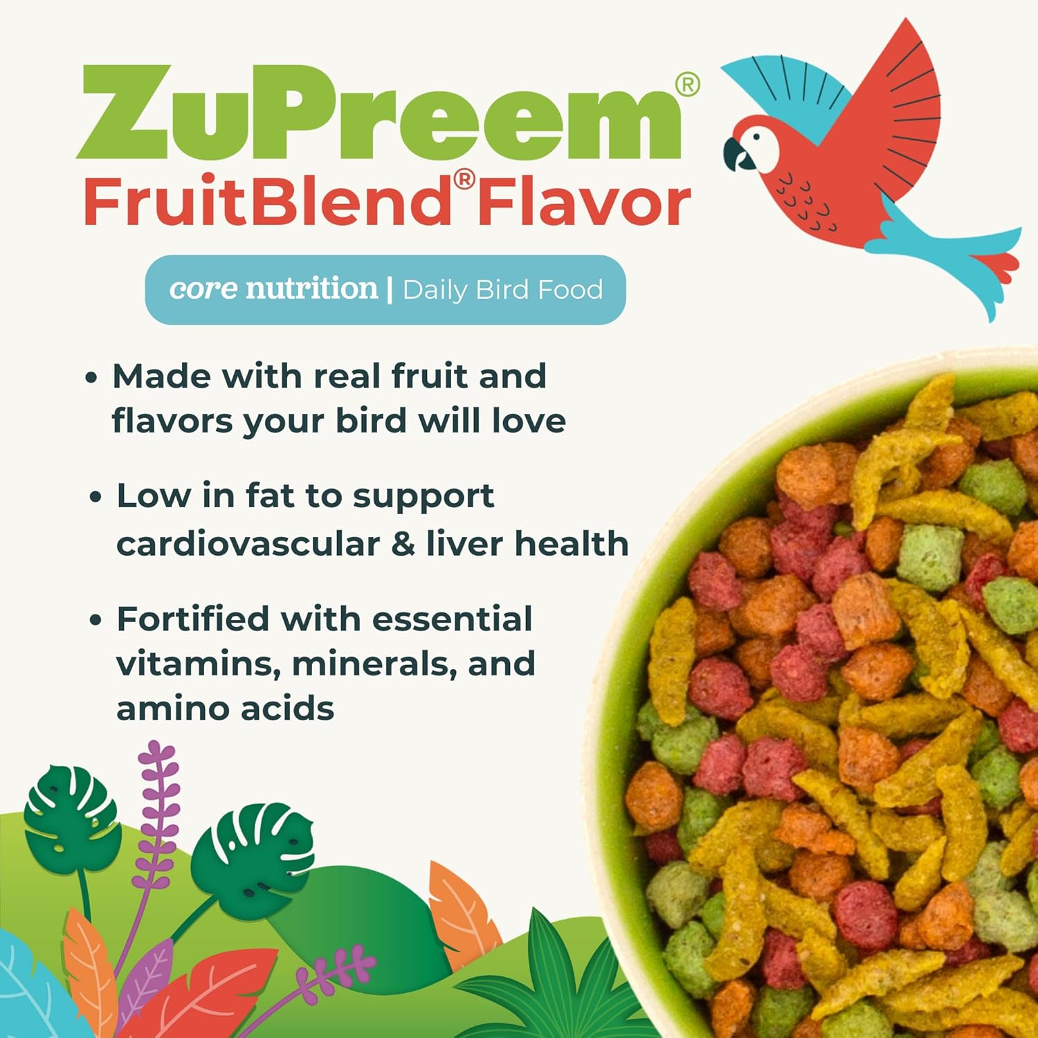 ZuPreem FruitBlend Medium Parrot Food