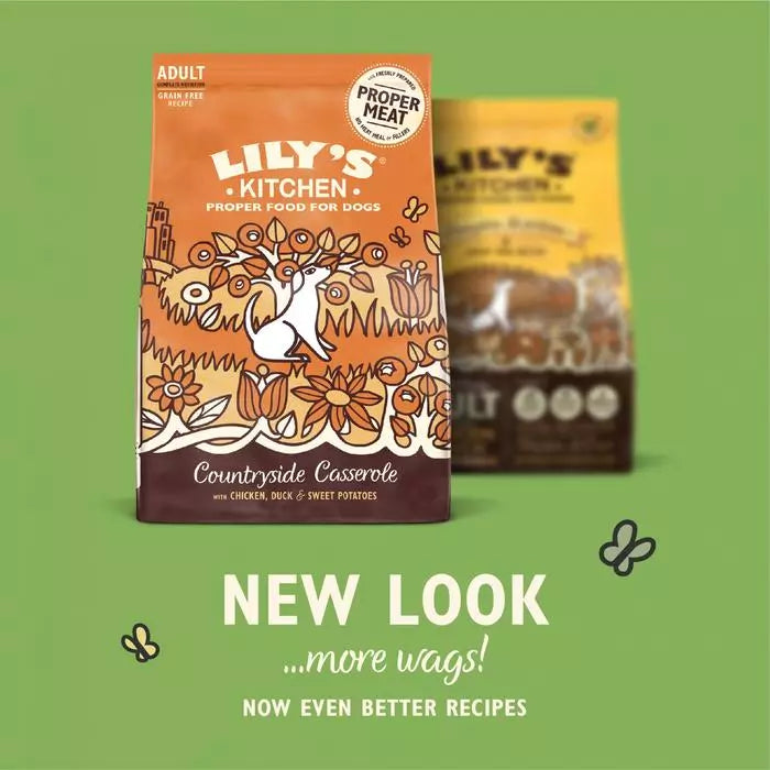 Lily's Kitchen Countryside Casserole with Chicken, Duck & Sweet Potatoes Adult Dry Dog Food - 7 KG