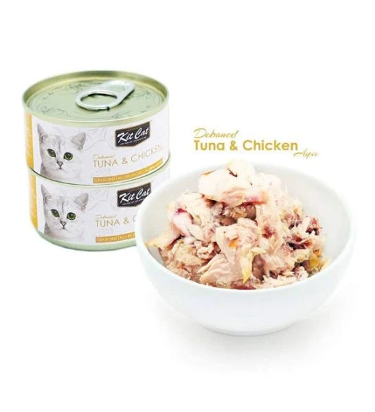 Kit Cat Grain Free Tuna & Chicken Topper Wet Cat Food