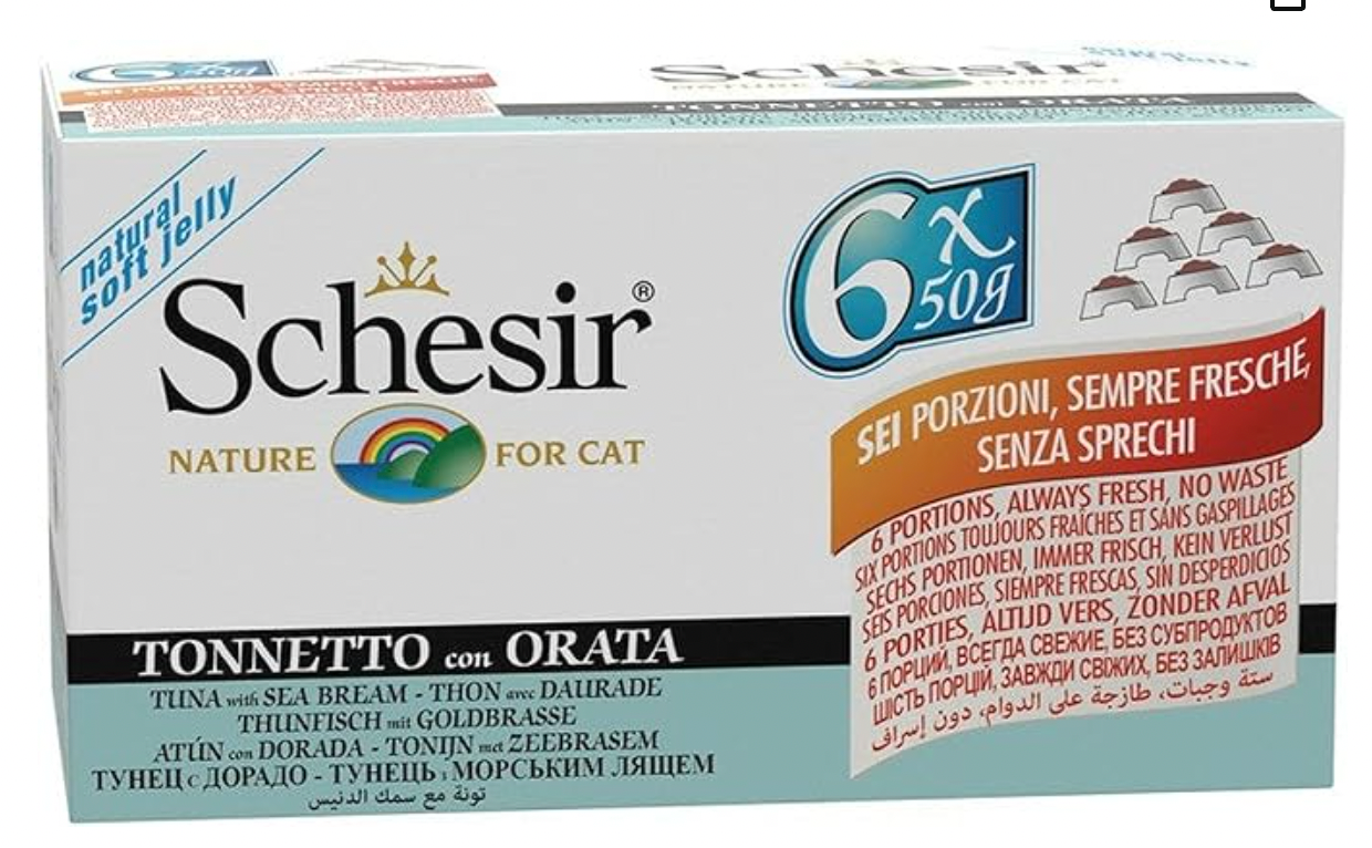 Schesir Tuna with Seabream Cat Wet Food