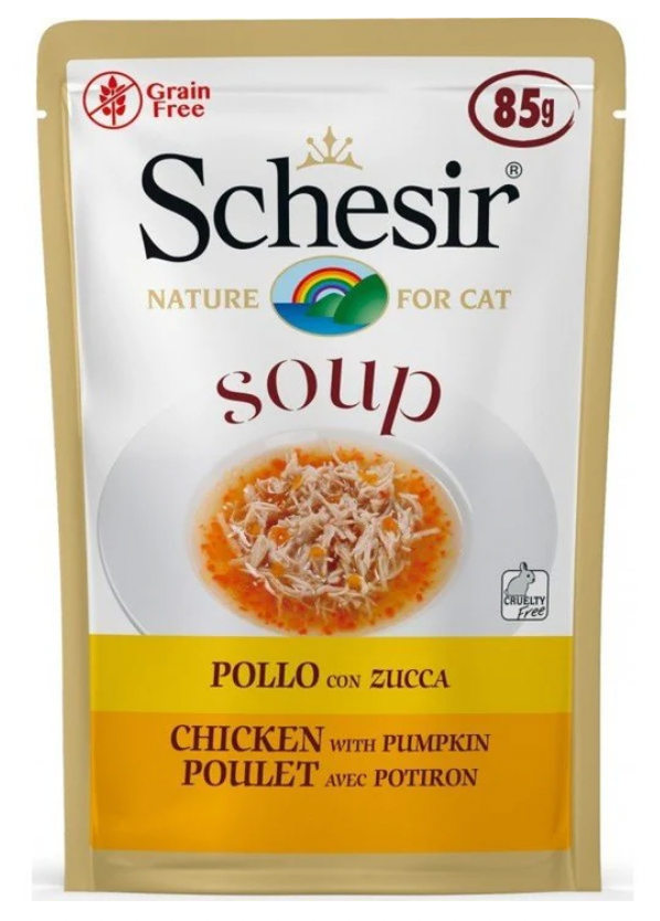 Schesir Cat Wet Soup - Chicken with Pumpkin