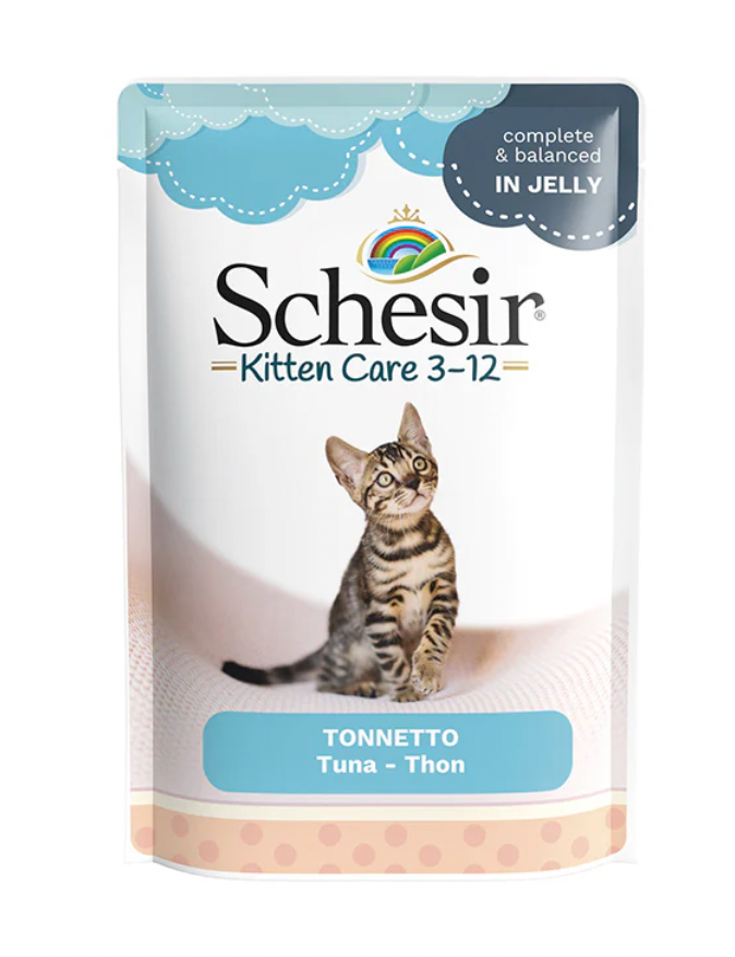 Schesir Kitten Care - Pouch In Jelly 3-12 Tuna Wet Food
