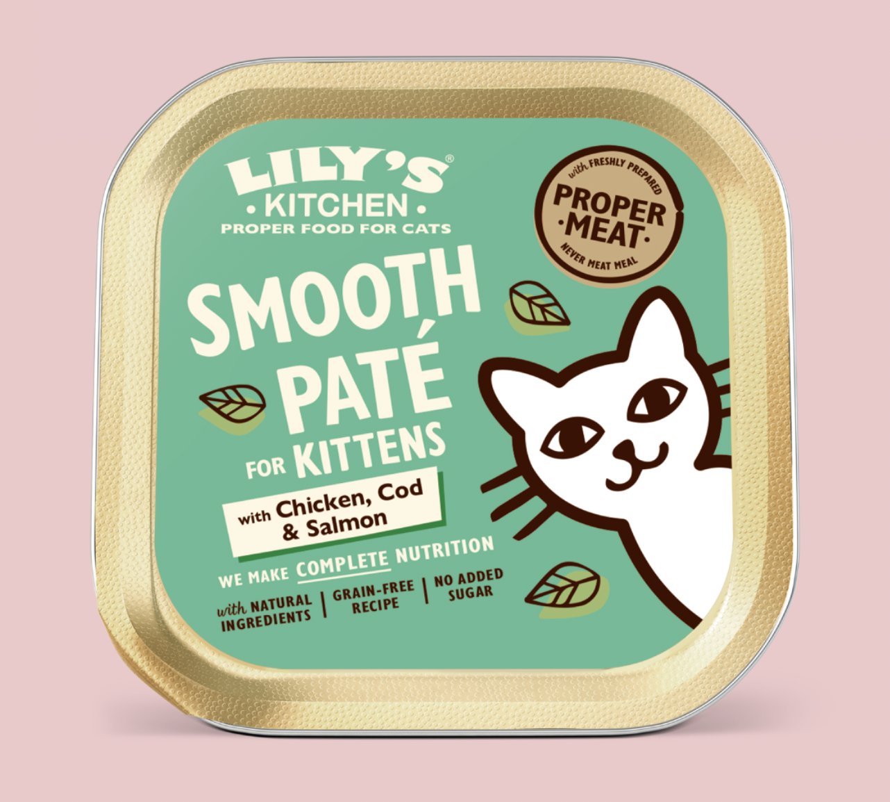 Lily's kitchen smooth pate chicken and cod with salmon canned kitten food