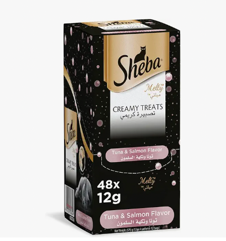 Sheba, Melty Tuna & Salmon Flavor Cat Food Wet Creamy Treats