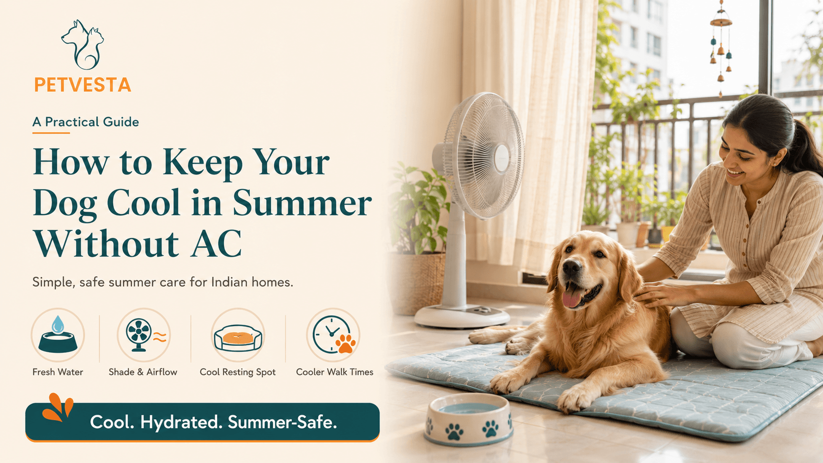 How to Keep Your Dog Cool in Summer Without AC: A Practical Guide for Indian Pet Parents