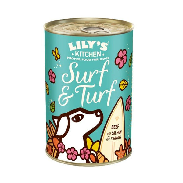 Lily's Kitchen Surf & Turf Beef with Salmon & Prawns Wet Dog Food