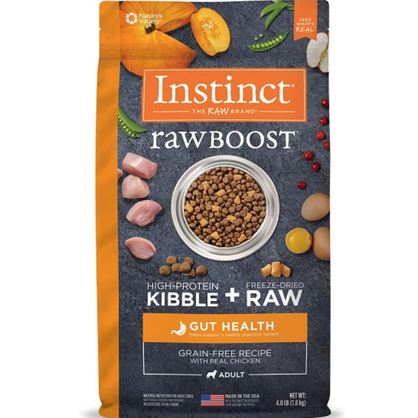 Instinct Raw Boost Kibble Chicken Gut Health Dog Dry Food