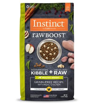 Instinct Raw Boost Kibble Chicken Healthy Weight Dry Dog Food