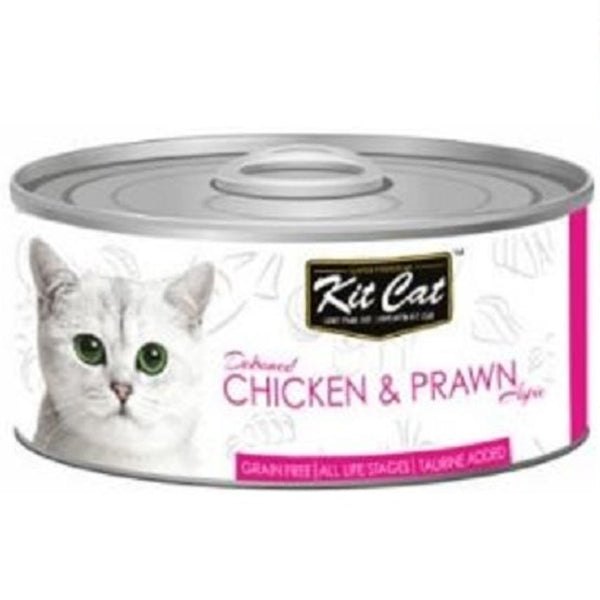 Kit Cat Grain Free Chicken & Prawn Topper Wet Cat Food