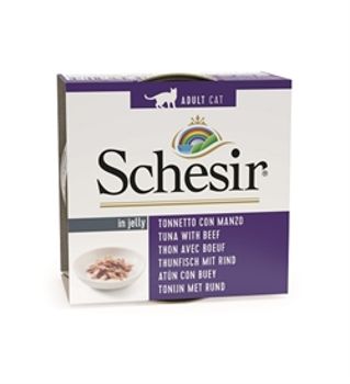 Schesir Tuna with Beef Fillet in Jelly Wet Cat Food
