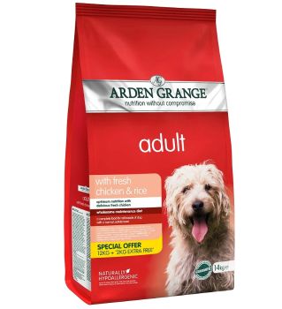 Arden Grange Adult Fresh Chicken & Rice Dry Dog Food Promo Bag