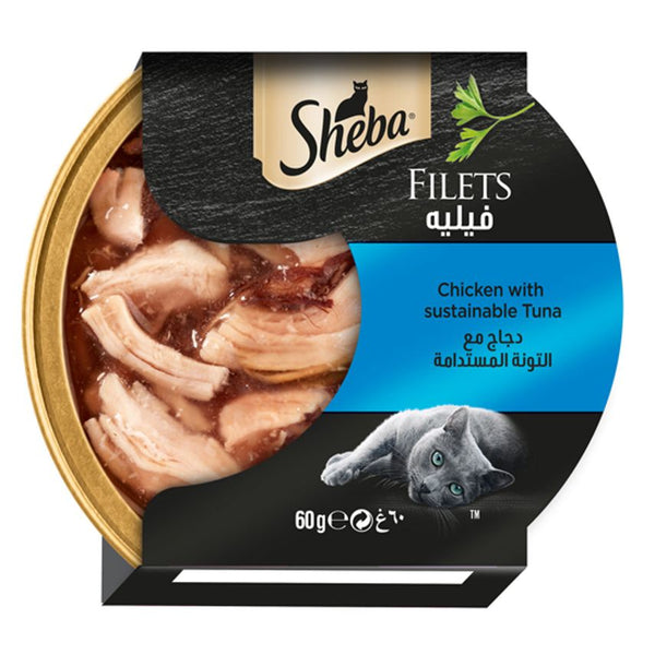 Sheba Filets Chicken & Tuna Wet Cat Food