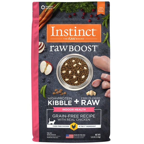 Instinct Raw Boost Grain Free Indoor Health Chicken Dry Cat Food