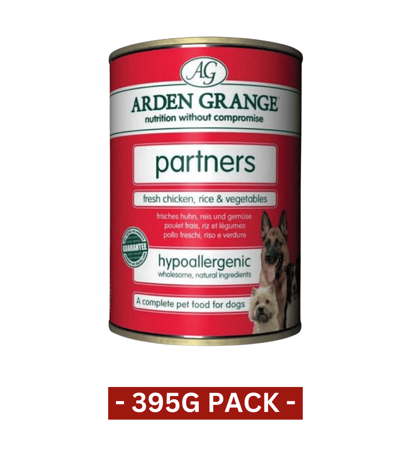 Arden Grange Partners Chicken, Rice & Vegetables Wet Dog Food - 395 GM