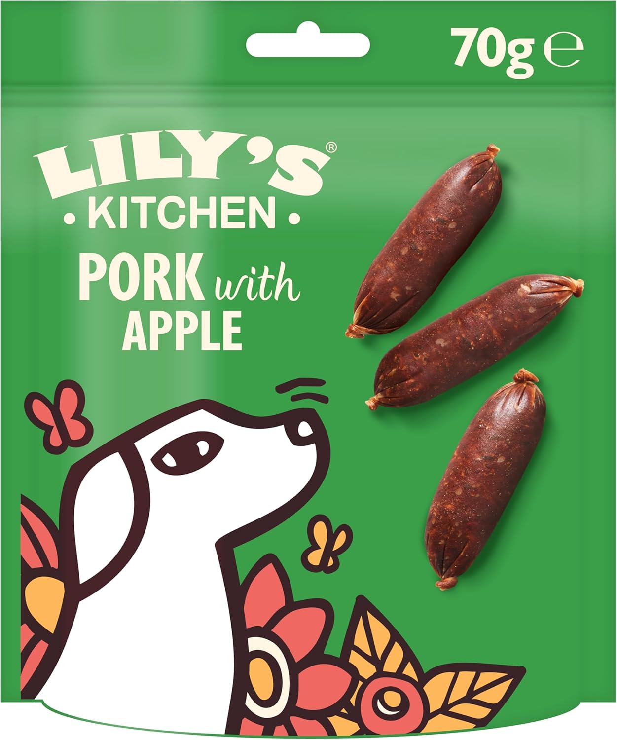 Lily's Kitchen Cracking Pork & Apple Sausages Dog Treat