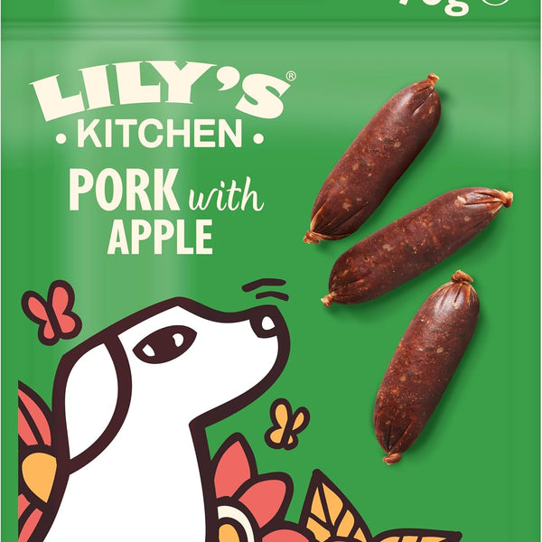 Lily's Kitchen Cracking Pork & Apple Sausages Dog Treat