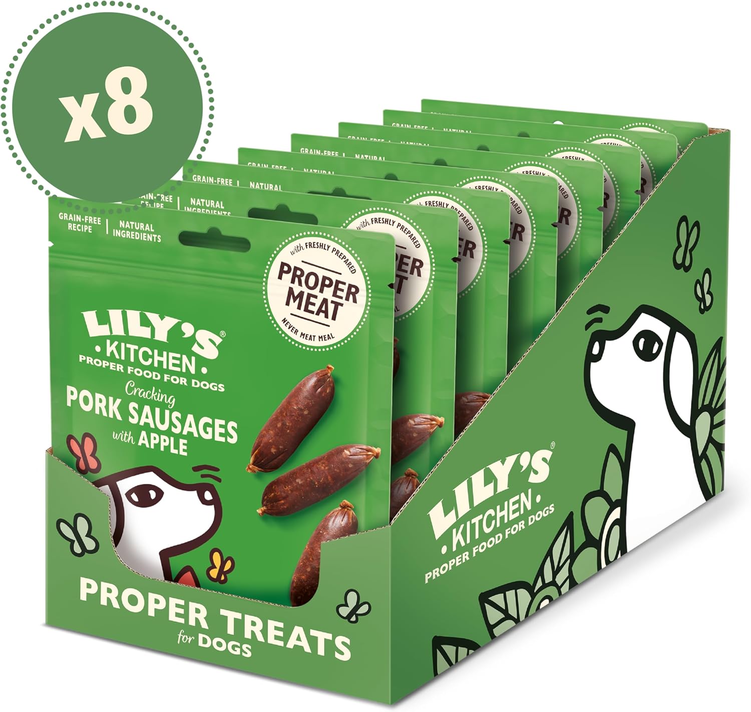Lily's Kitchen Cracking Pork & Apple Sausages Dog Treat