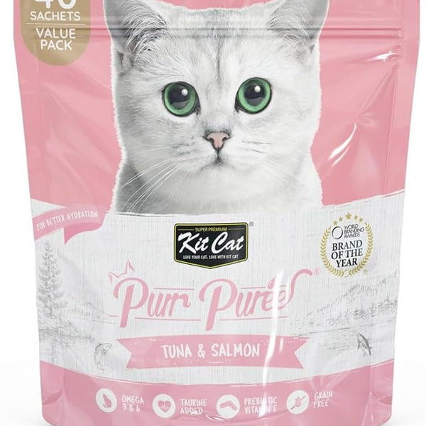 Kit Cat Puree Tuna & Salmon Cat Treats
