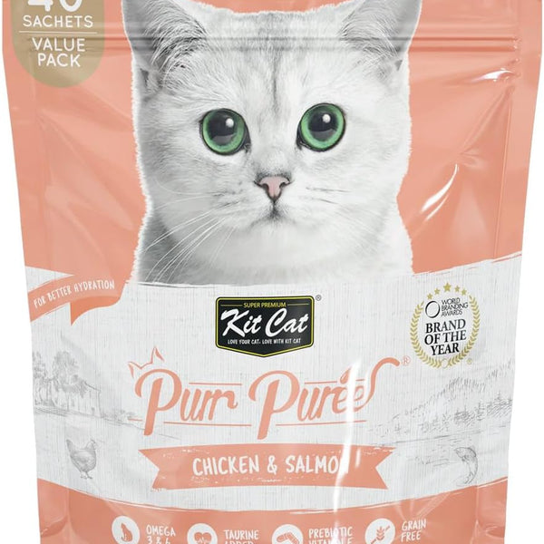 Kit Cat Puree Chicken & Salmon Cat Treats