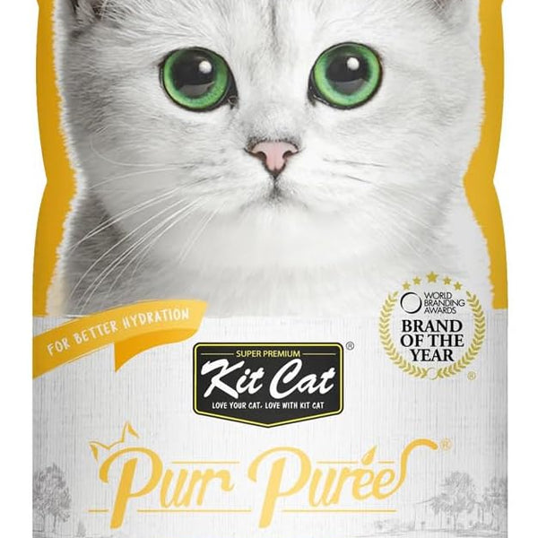 Kit Cat Purr Puree Chicken & fibre Hairball Cat Treats