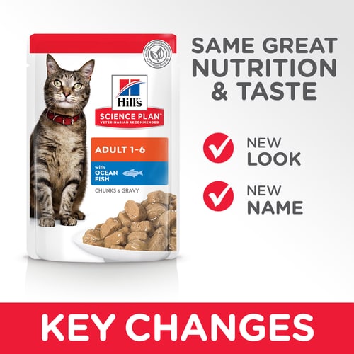 Hill's Science Plan Adult Wet Cat Food Ocean Fish Pouches