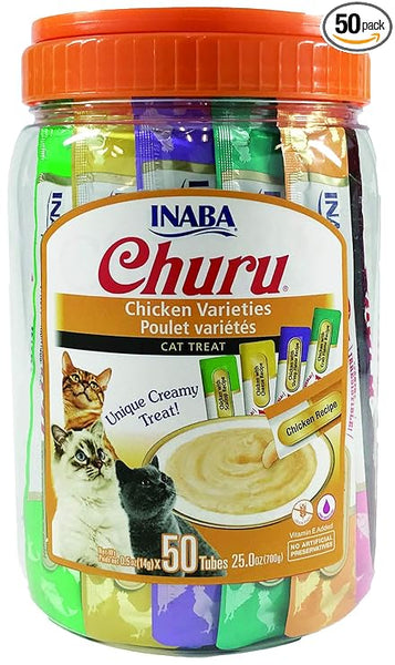 Inaba Churu Chicken Variety Pack Cat Treats