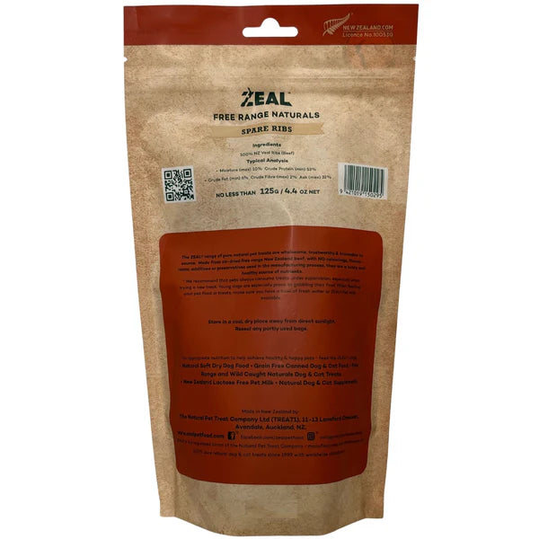 Zeal Pet Food - Spare Ribs Pure Natural Dog Treats