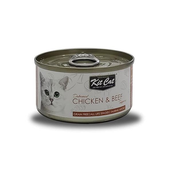Kit Cat Grain Free Chicken & Beef Topper Wet Cat Food