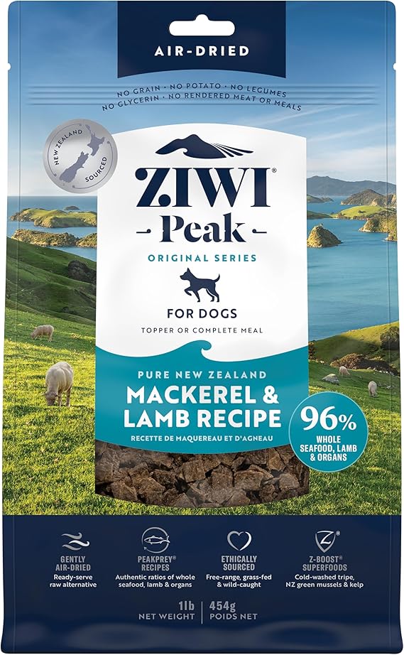 ZIWI Peak Air Dried Mackerel & Lamb Dry Dog Food