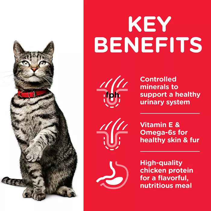 Hill's Science Plan Urinary Health Adult Cat Food with Chicken