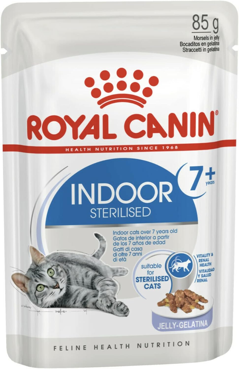 Royal Canin Indoor Sterilised 7+ in Jelly Cat Wet Food