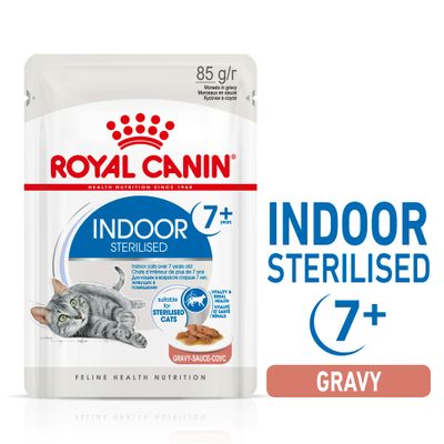 Royal Canin Indoor Sterilised 7+ in Gravy Cat Wet Food