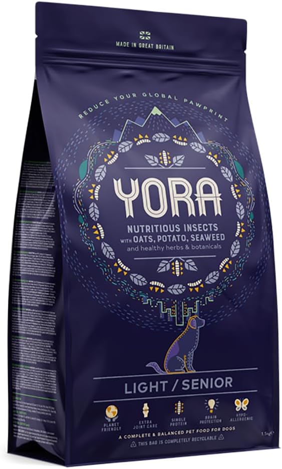 Yora Pet Foods Insect Protein Light Senior Dry Dog Food