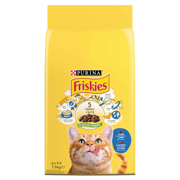 Friskies Salmon & Vegetable Cat Dry Food