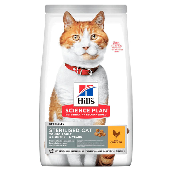 Hill's Science Plan Sterilised Young Adult Cat Wet Food with Chicken Pouches