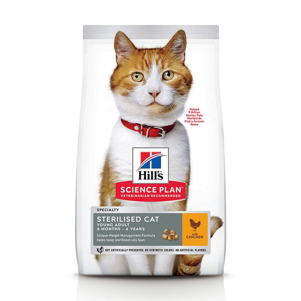 Hill's Science Plan Sterilised Young Adult Cat Food with Chicken