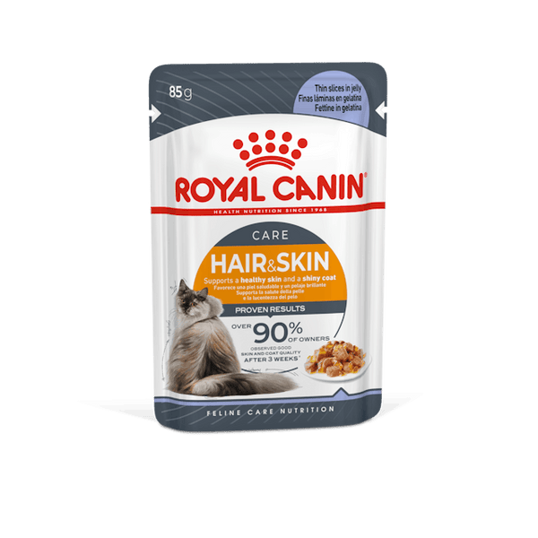 Royal Canin Hair & Skin in Jelly Adult Wet Cat Food