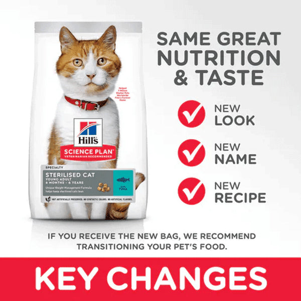 Hill's Science Plan Sterilised Young Adult Cat Food with Tuna