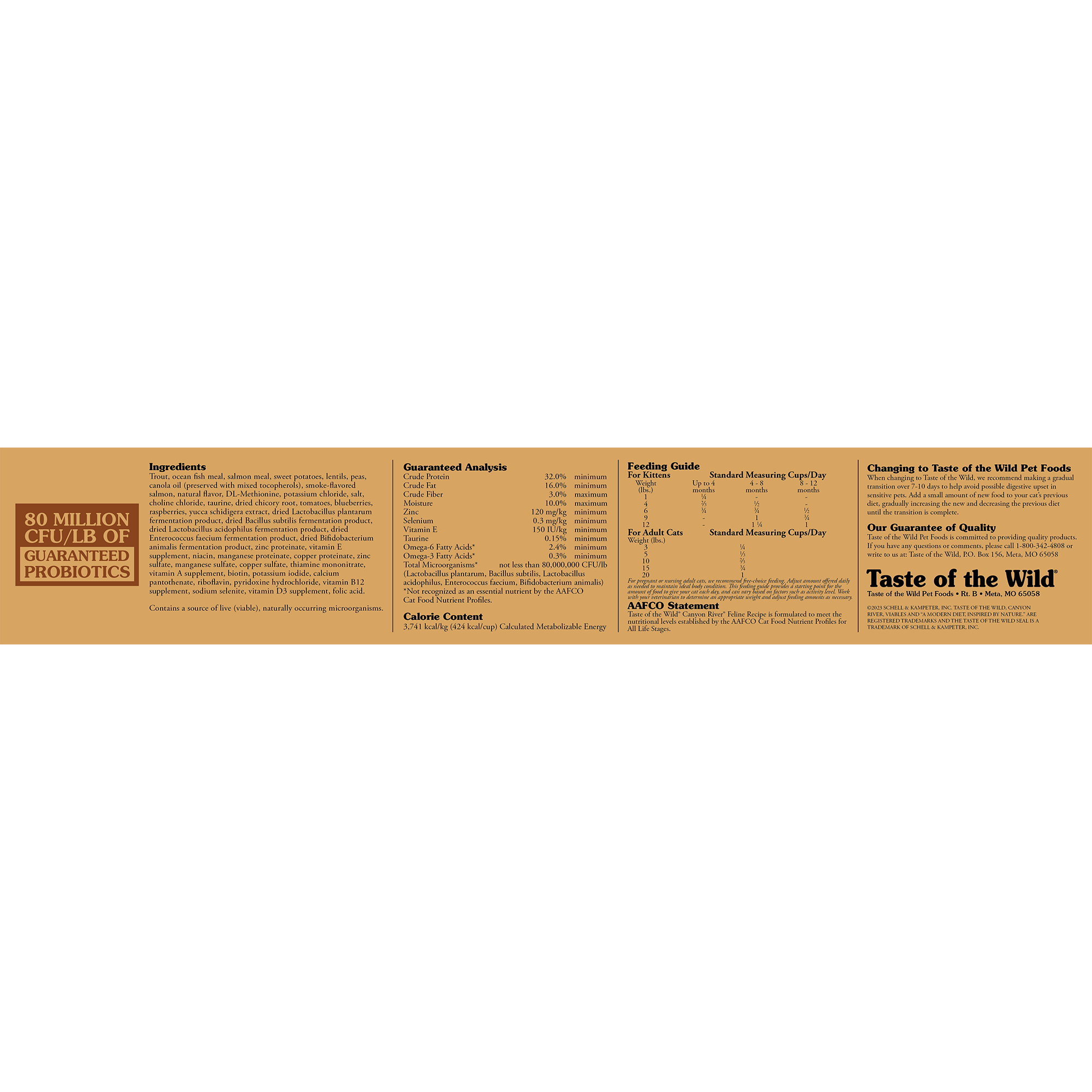 Taste of the Wild Canyon River Feline Formula Dry Cat Food