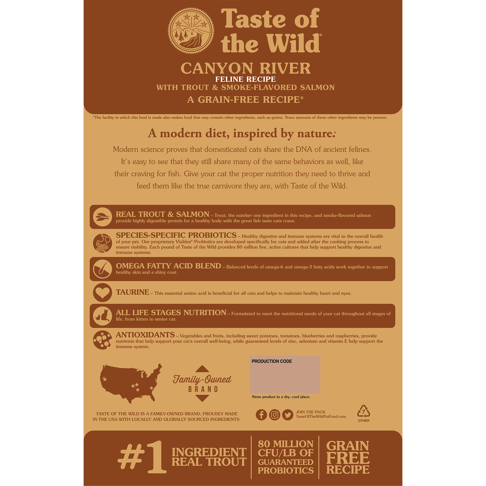 Taste of the Wild Canyon River Feline Formula Dry Cat Food