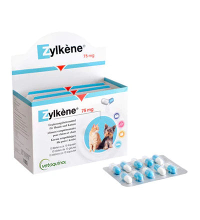 Vetoquinol Zylkene Supplement for Cats & Small Dogs 10 Capsules