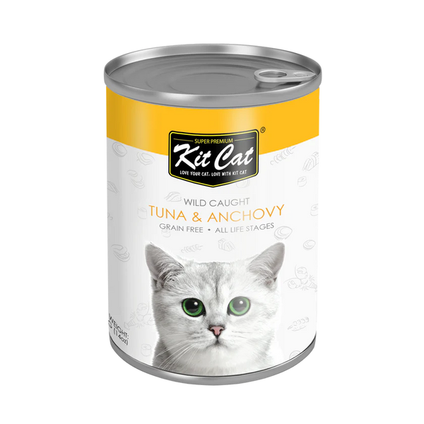 Kit Cat Wild Caught Grain Free Tuna & Anchovy Wet Cat Food